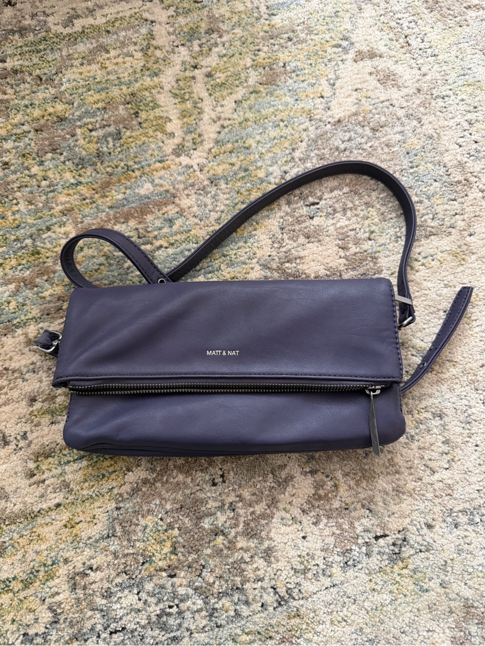 Matt & Nat Alaya Loom vegan crossbody clutch in eggplant purple